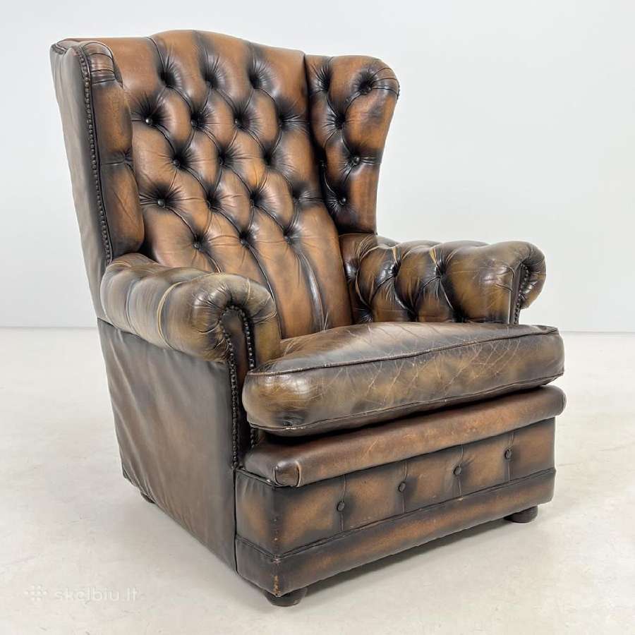 Odinis chesterfield stiliaus fotelis - nuotraukos Nr. 2