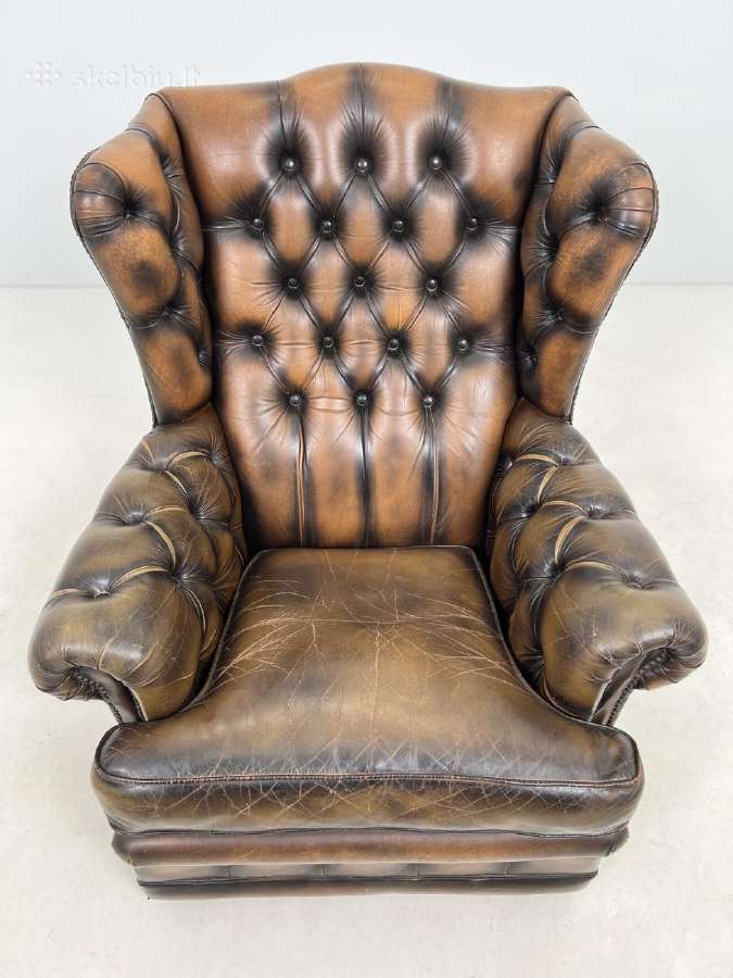 Odinis chesterfield stiliaus fotelis - nuotraukos Nr. 5