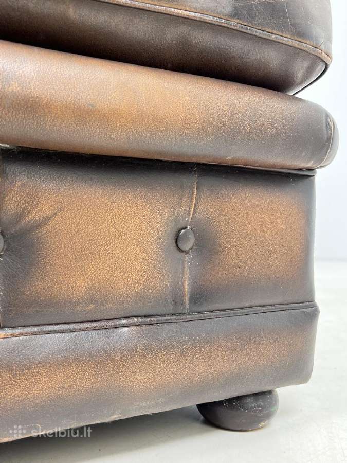 Odinis chesterfield stiliaus fotelis - nuotraukos Nr. 7