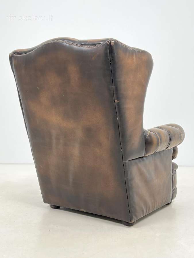 Odinis chesterfield stiliaus fotelis - nuotraukos Nr. 9