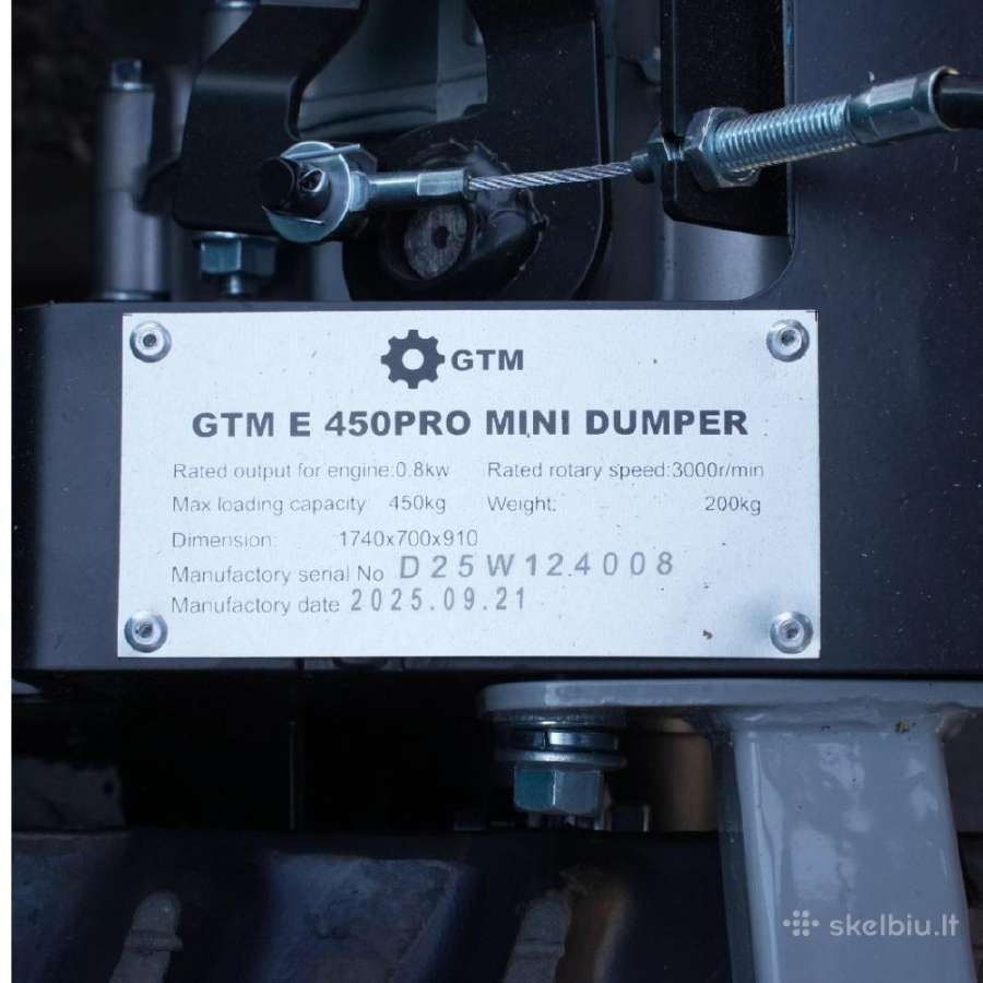 Transportavimo karutis Gtm E 450pro - nuotraukos Nr. 6