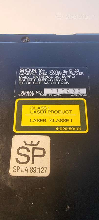 Sony Sanyo Panasonic discman ausinukai - nuotraukos Nr. 19