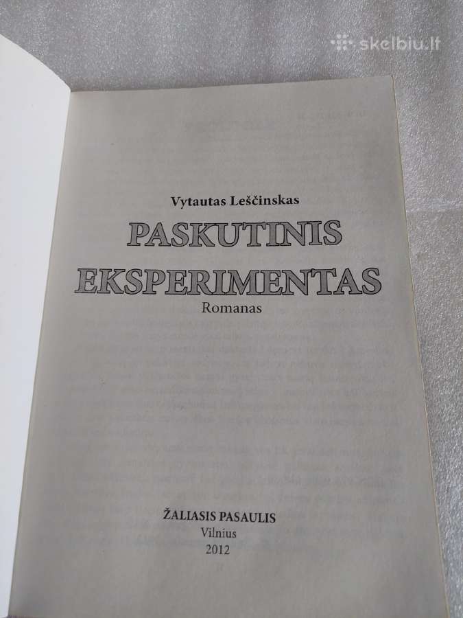 Paskutinis eksperimentas - nuotraukos Nr. 2