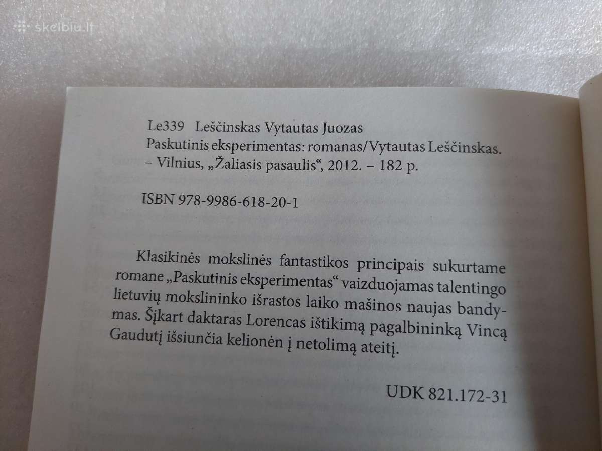 Paskutinis eksperimentas - nuotraukos Nr. 3