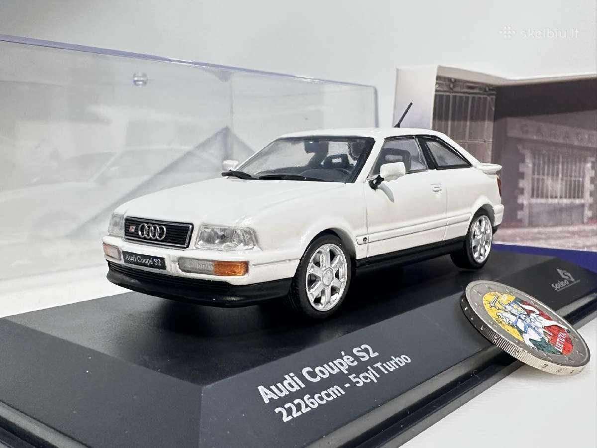 Audi S2 Coupe balta 1:43 Solido