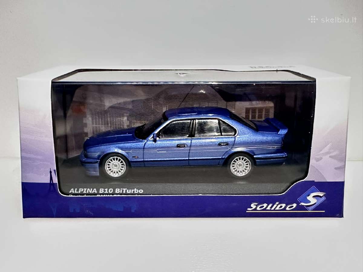 Bmw Alpina B10 Bit E34 mėlyna 1:43 Solido - nuotraukos Nr. 2