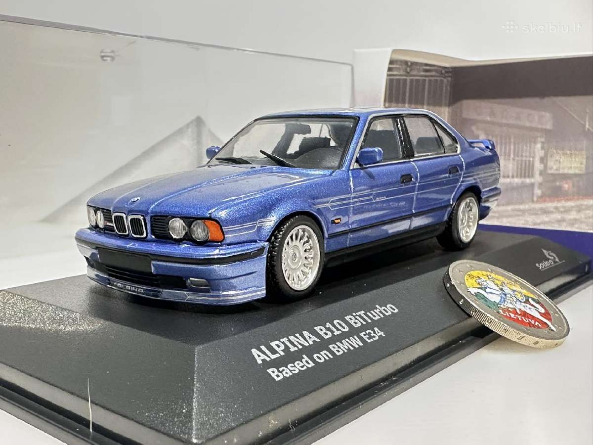 Bmw Alpina B10 Bit E34 mėlyna 1:43 Solido
