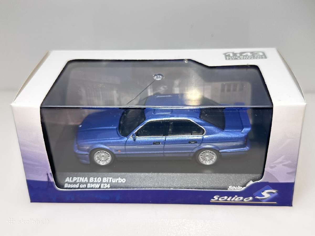 Bmw Alpina B10 Bit E34 mėlyna 1:43 Solido - nuotraukos Nr. 7