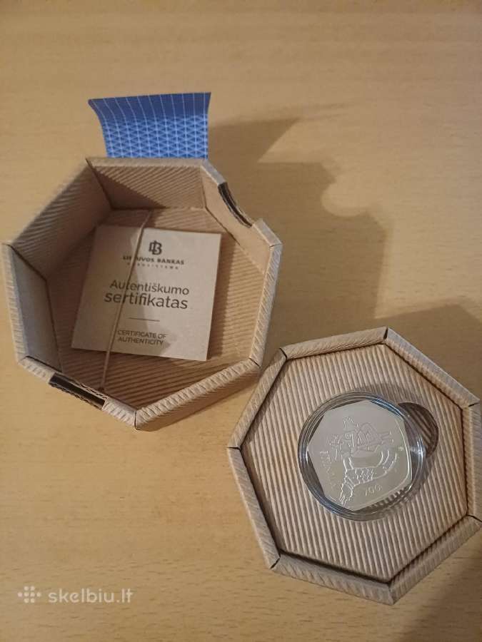 10e sidabrinė moneta ,Vilniui - 700"