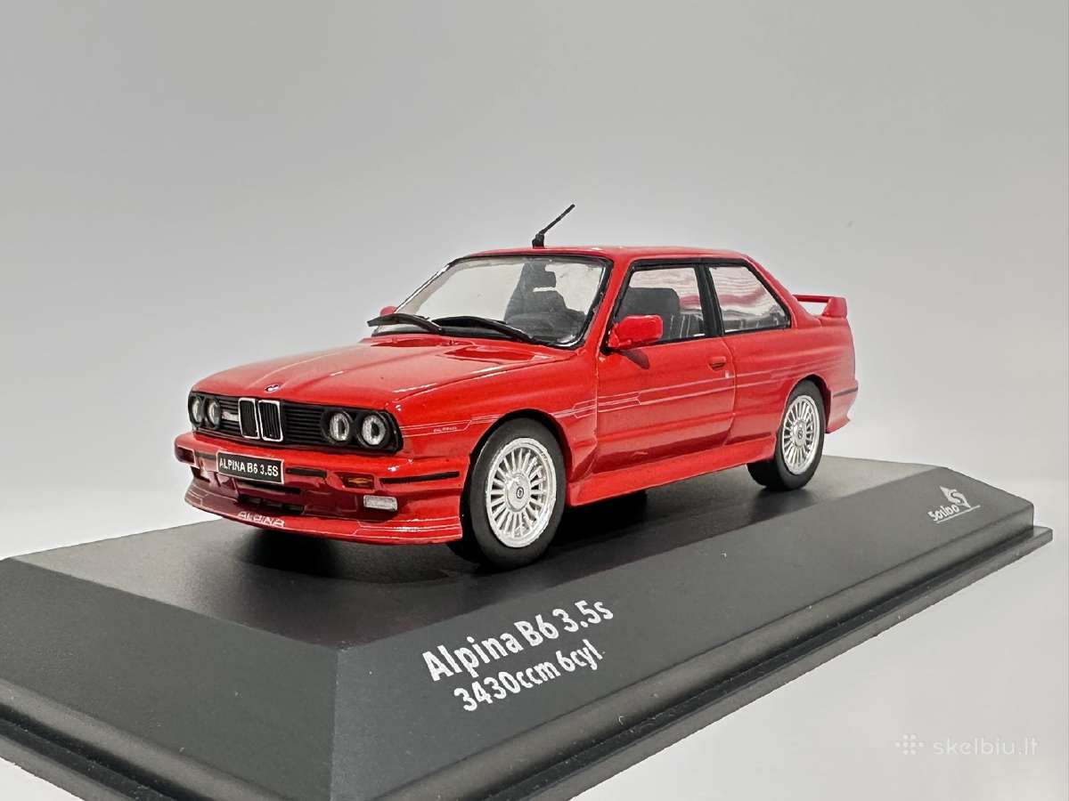 Bmw Alpina B6 3.5S E30 raudona 1:43 Solido - nuotraukos Nr. 2