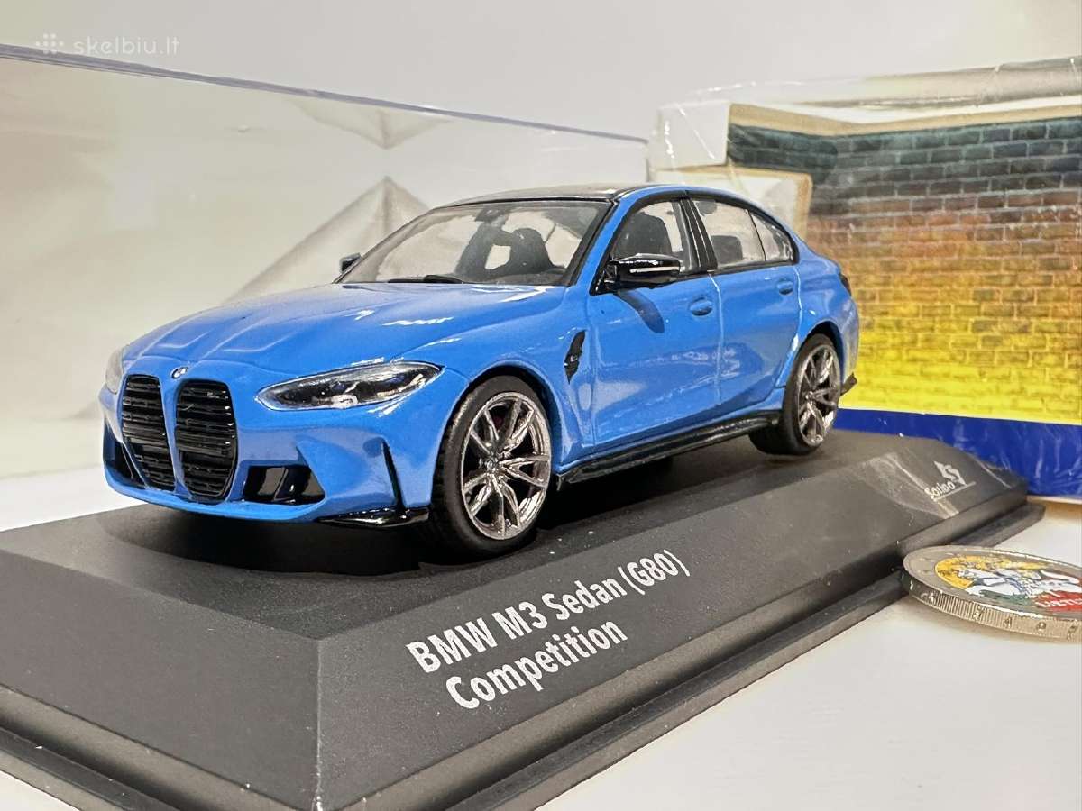 Bmw M3 (G80) mėlyna 1:43 Solido