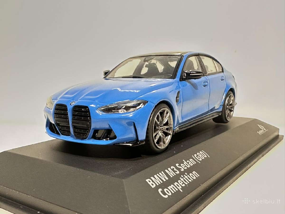 Bmw M3 (G80) mėlyna 1:43 Solido - nuotraukos Nr. 3