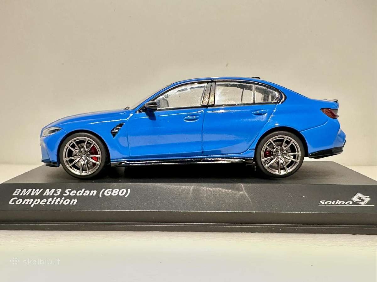 Bmw M3 (G80) mėlyna 1:43 Solido - nuotraukos Nr. 4