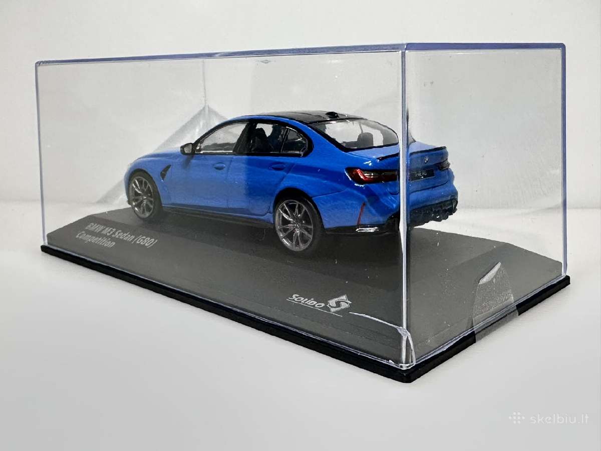 Bmw M3 (G80) mėlyna 1:43 Solido - nuotraukos Nr. 7