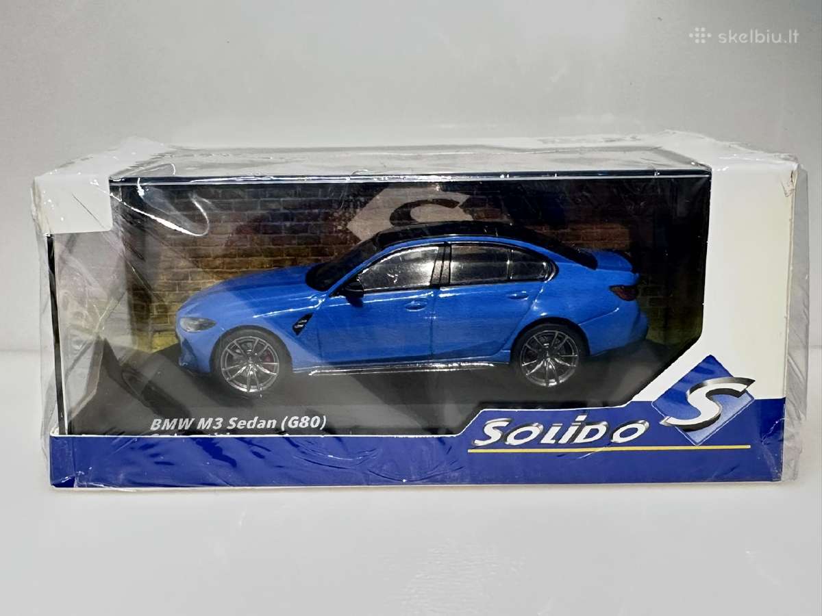 Bmw M3 (G80) mėlyna 1:43 Solido - nuotraukos Nr. 2