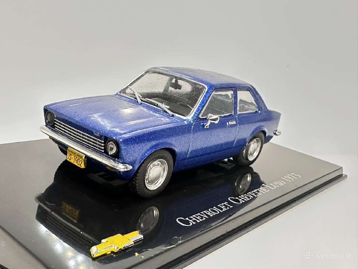 Chevrolet Chevette Luxo 1973 mėlyna 1:43 Salvat - nuotraukos Nr. 3