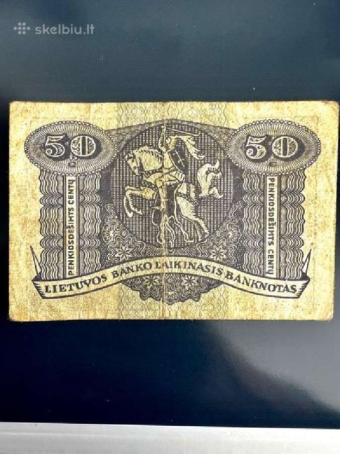 50 cnt 1922.09 laikini.retas banknotas - nuotraukos Nr. 2