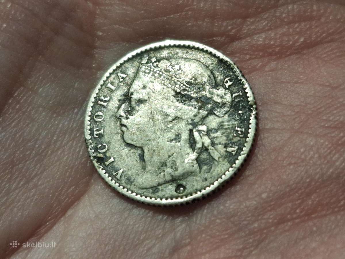 Mauricijus 20 centų 1886 sidabras - nuotraukos Nr. 2