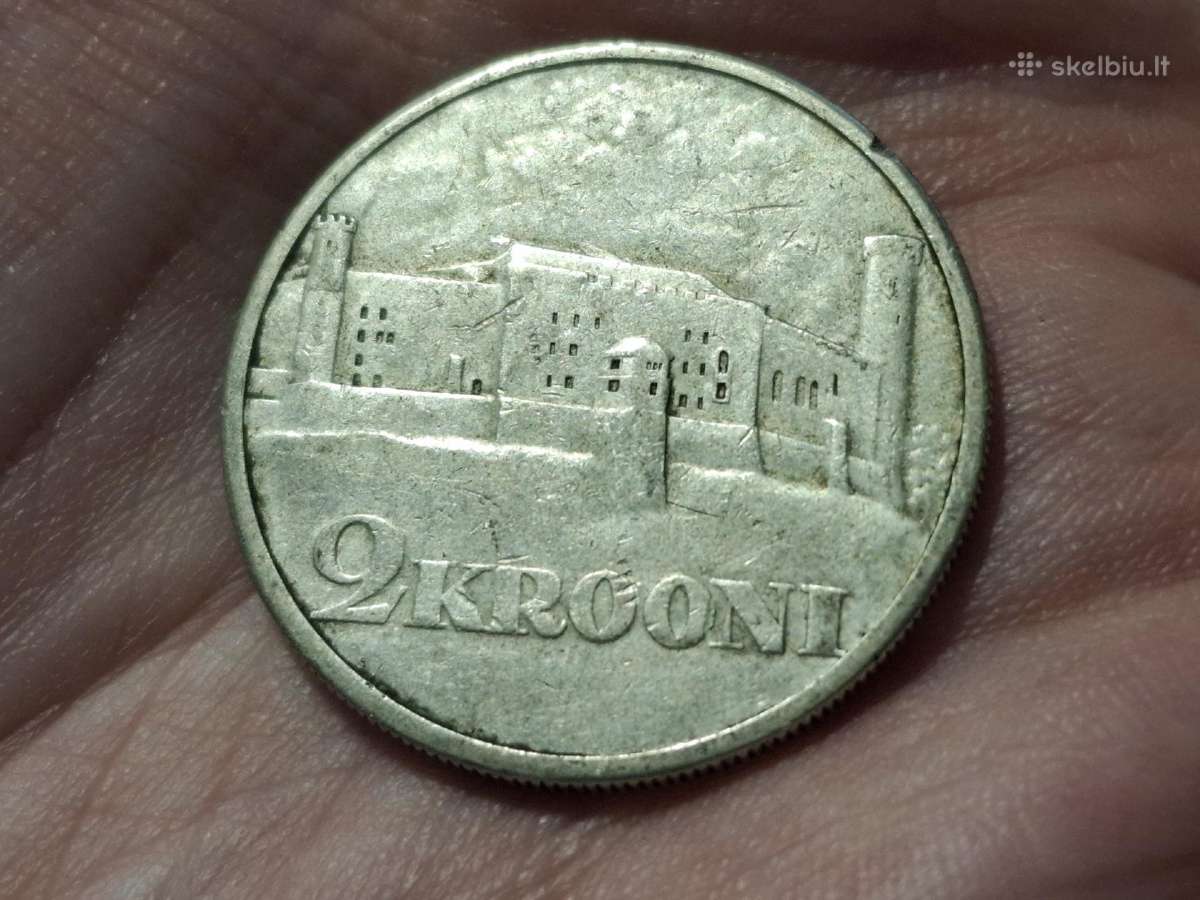 Estija 2 kronos 1930 sidabras