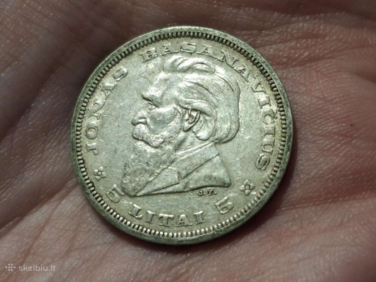 Lietuva 5 litai 1936 sidabras