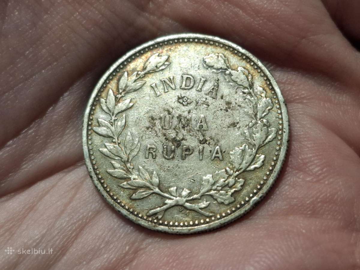 Portugalijos Indija 1 rupija 1912 sidabras