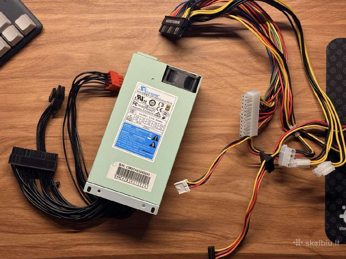 Seasonic Flex 300w 80+ Gold su custom kabeliais - nuotraukos Nr. 5