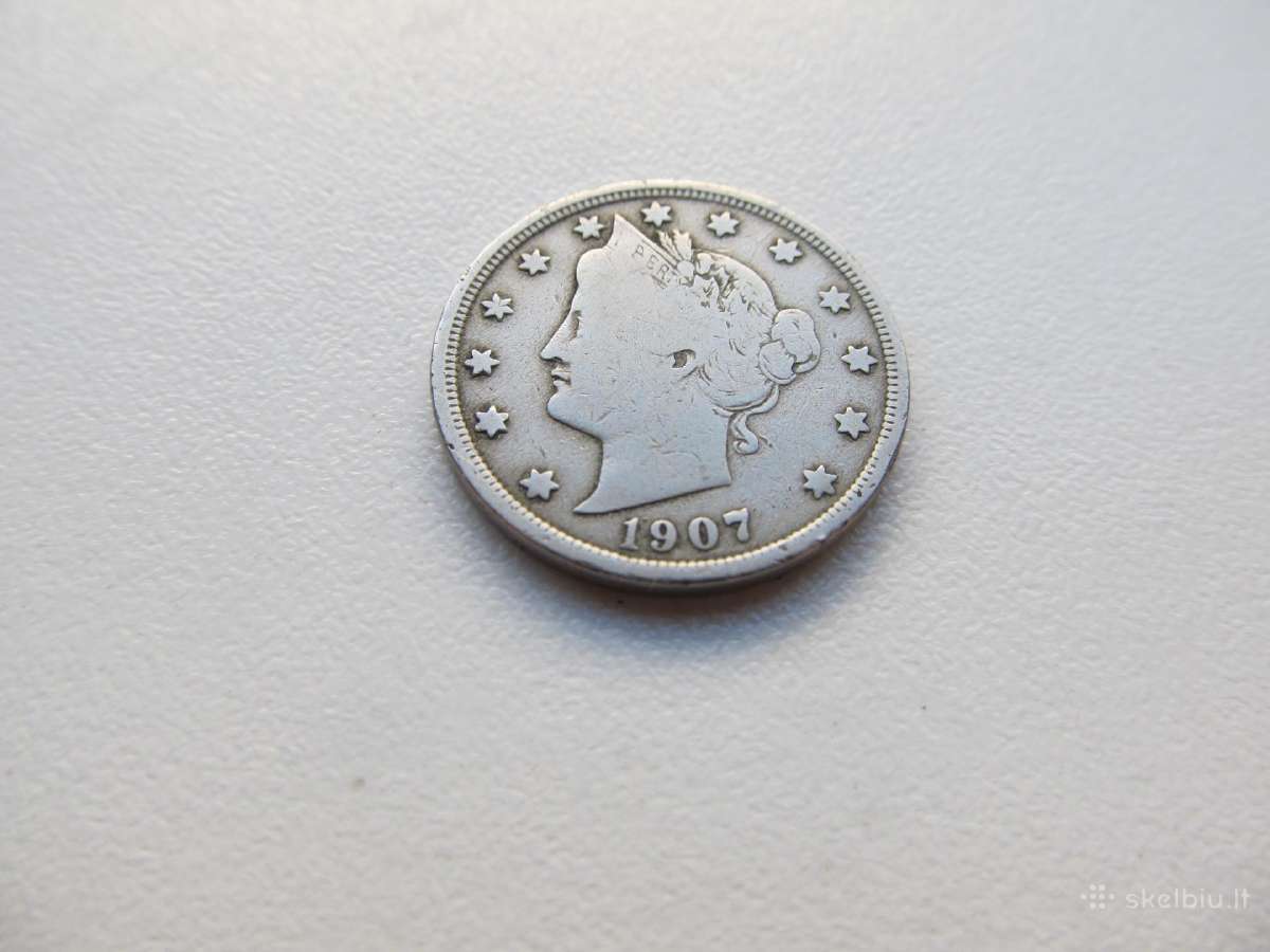5 centai , JAV , 1907