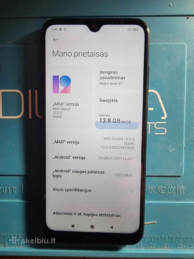 Xiaomi Redmi Note 8t idealius telefonus - nuotraukos Nr. 4