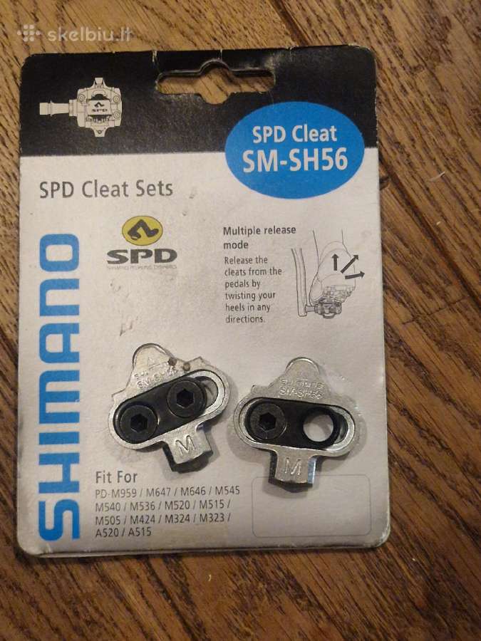 Naujos Shimano Sm-sh56 Spd plokštelės (multi-rel - nuotraukos Nr. 2