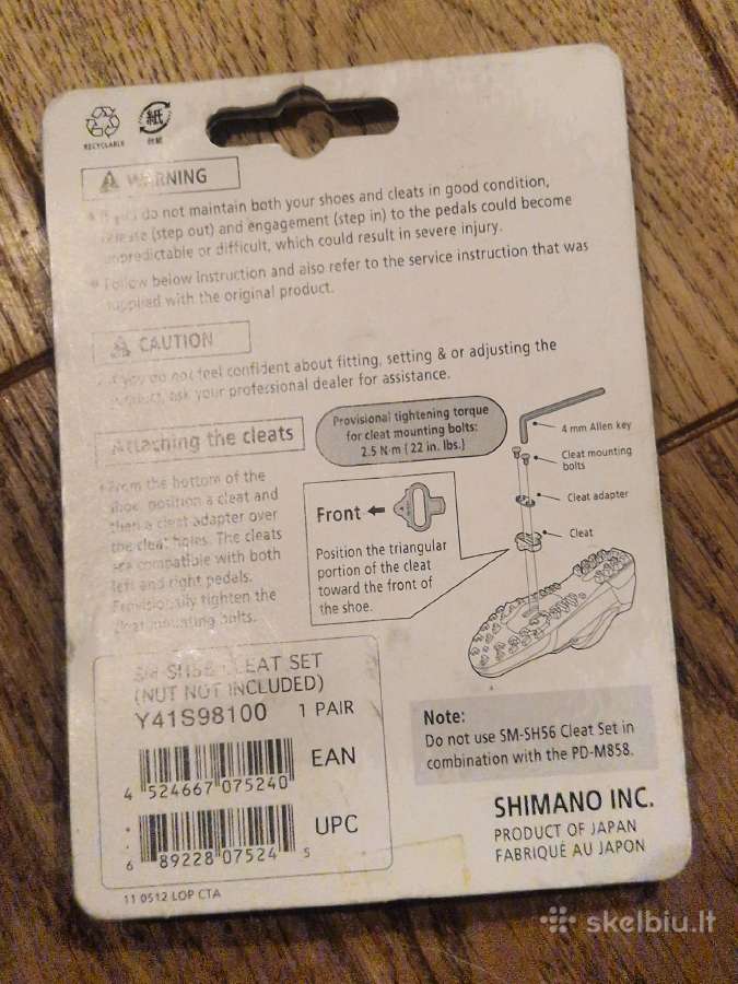 Naujos Shimano Sm-sh56 Spd plokštelės (multi-rel - nuotraukos Nr. 3
