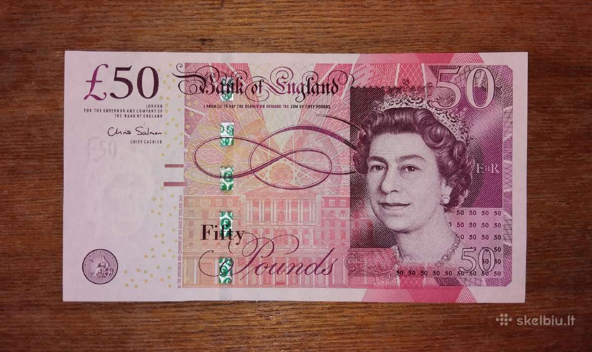 Anglijos 50 £ banknotas