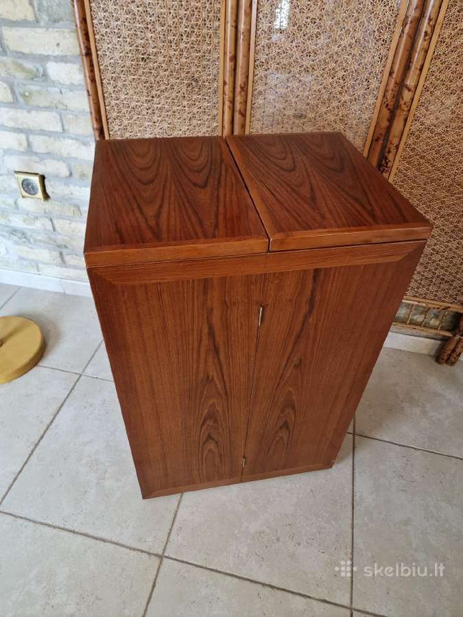 Vintažinis mid century tikmedžio baro spintelė - nuotraukos Nr. 10