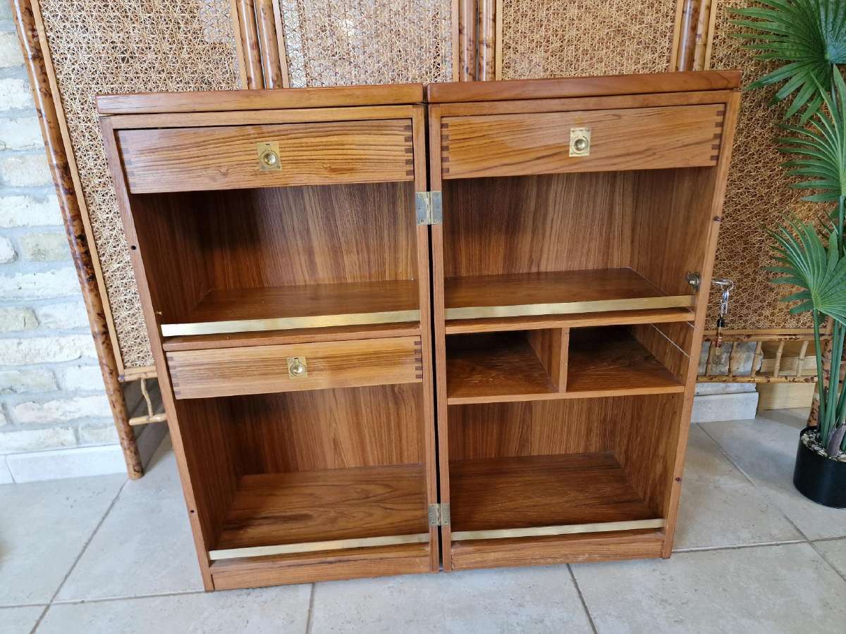 Vintažinis mid century tikmedžio baro spintelė - nuotraukos Nr. 16