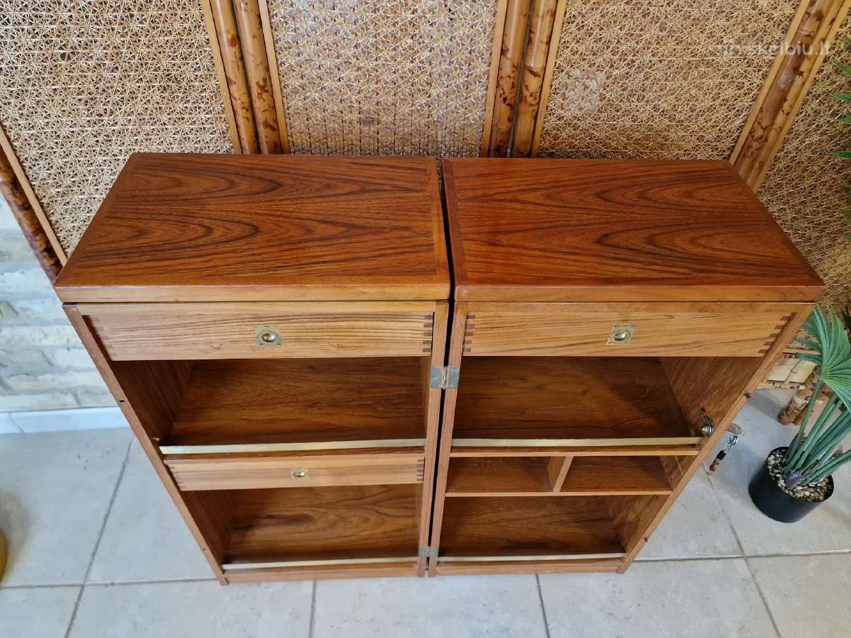 Vintažinis mid century tikmedžio baro spintelė - nuotraukos Nr. 17