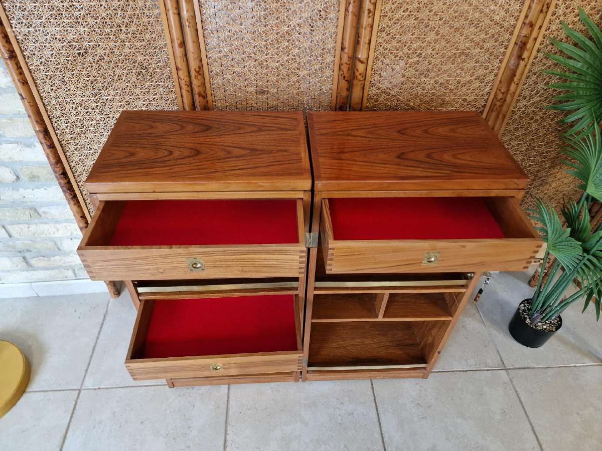 Vintažinis mid century tikmedžio baro spintelė - nuotraukos Nr. 18