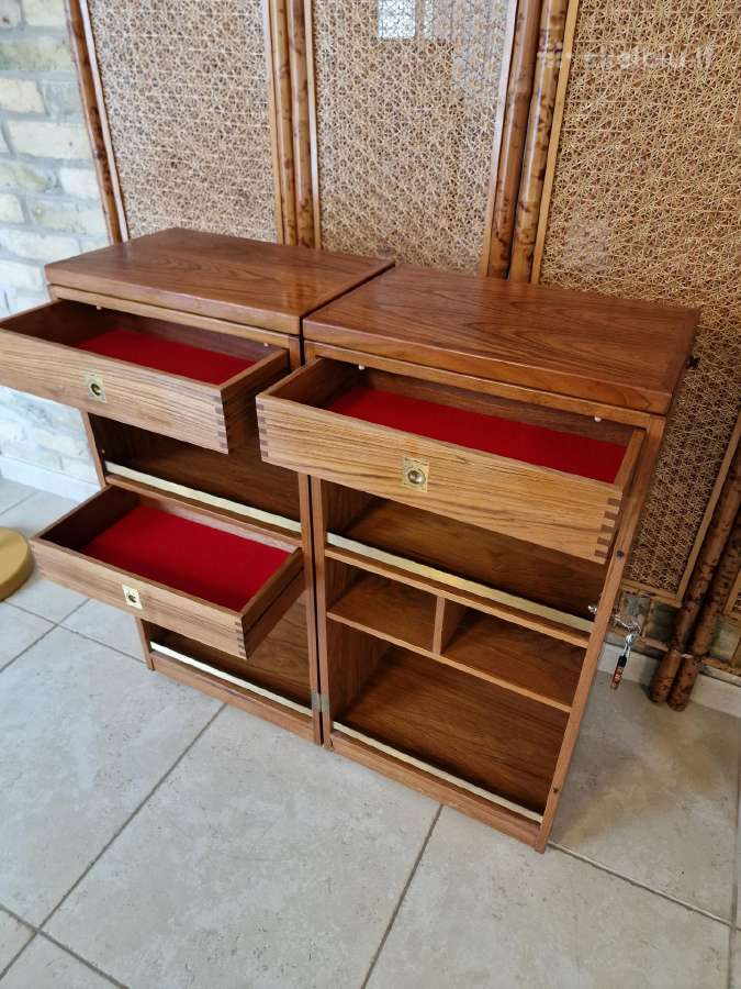 Vintažinis mid century tikmedžio baro spintelė - nuotraukos Nr. 21