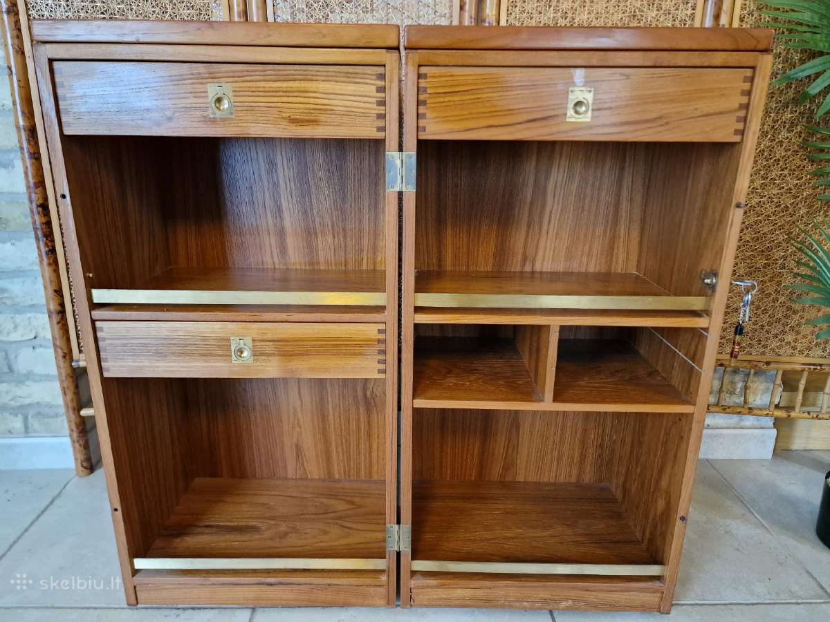 Vintažinis mid century tikmedžio baro spintelė - nuotraukos Nr. 23
