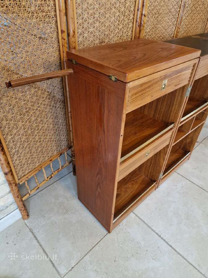 Vintažinis mid century tikmedžio baro spintelė - nuotraukos Nr. 24