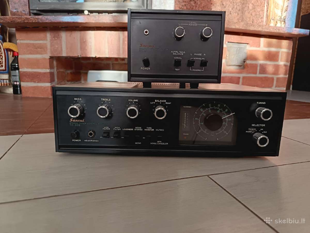 Sansui Tc-505 ir Ba-60 pradinis ir galios stiprint - nuotraukos Nr. 3