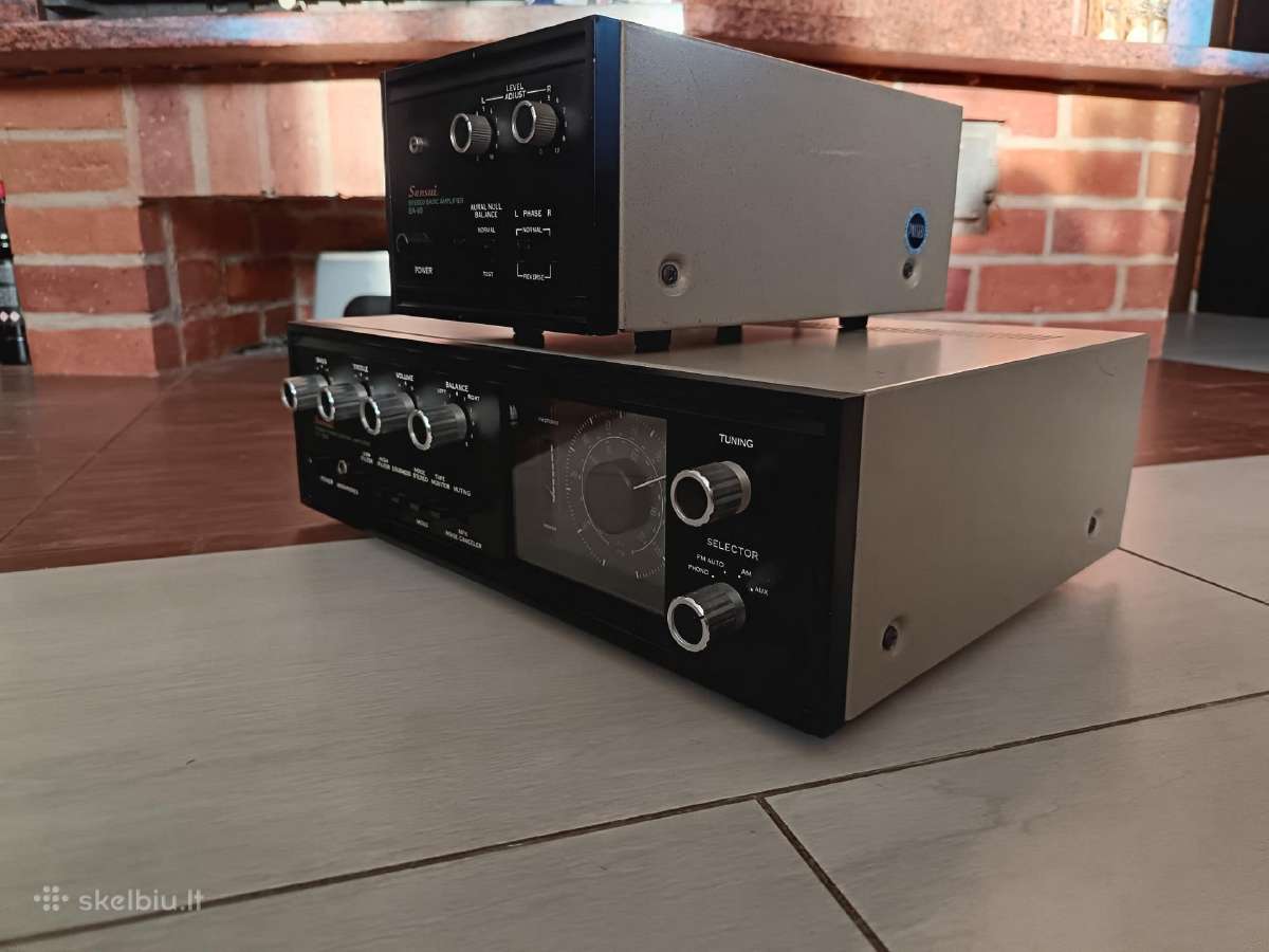 Sansui Tc-505 ir Ba-60 pradinis ir galios stiprint - nuotraukos Nr. 5