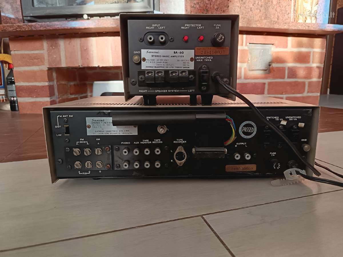 Sansui Tc-505 ir Ba-60 pradinis ir galios stiprint - nuotraukos Nr. 6
