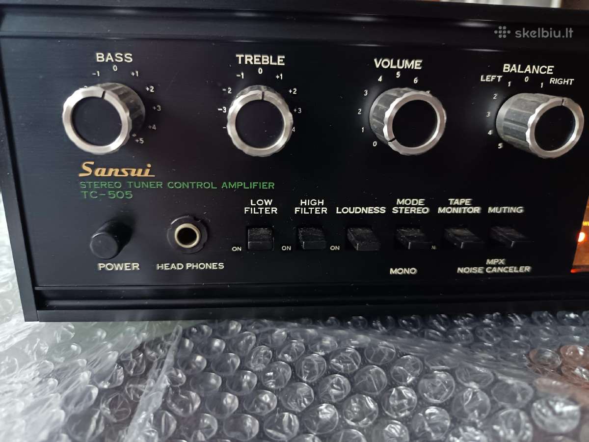 Sansui Tc-505 ir Ba-60 pradinis ir galios stiprint - nuotraukos Nr. 10