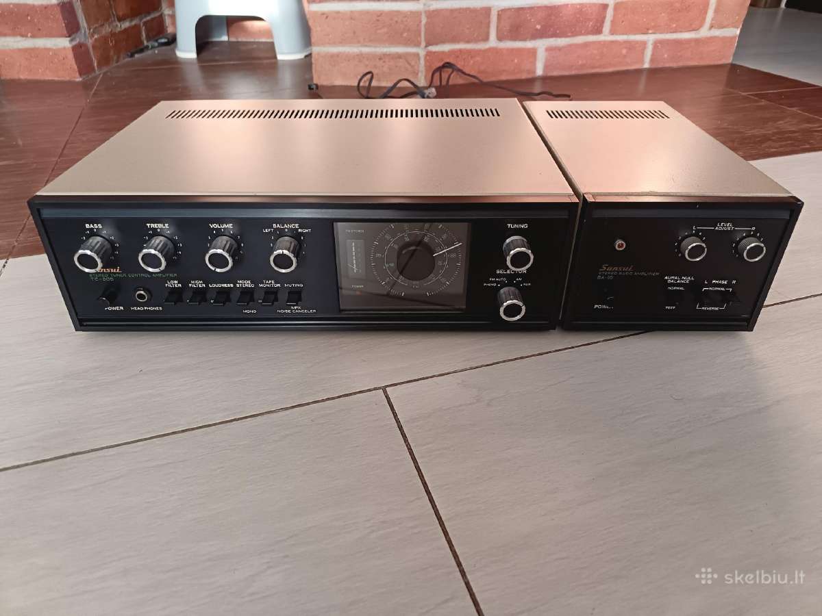 Sansui Tc-505 ir Ba-60 pradinis ir galios stiprint - nuotraukos Nr. 12