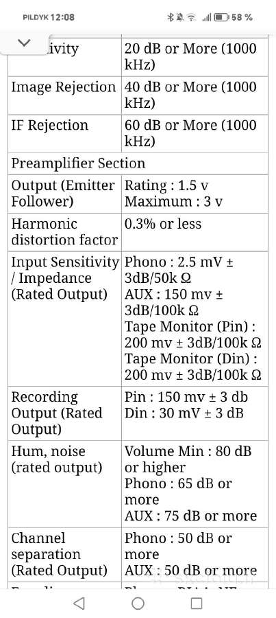 Sansui Tc-505 ir Ba-60 pradinis ir galios stiprint - nuotraukos Nr. 14