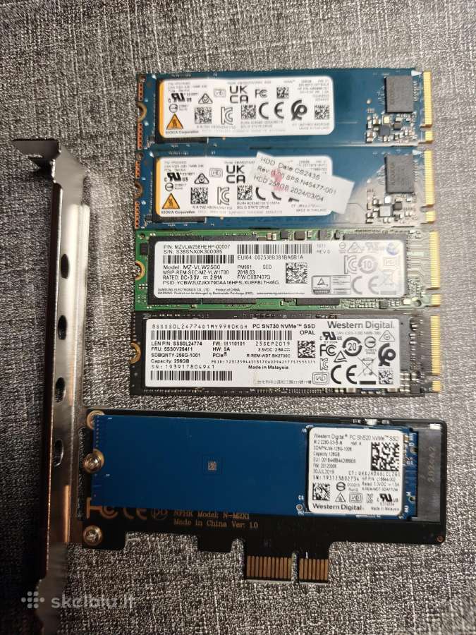 256 512 M2 SSD Nvme - nuotraukos Nr. 2