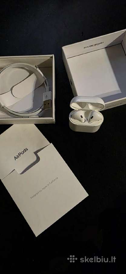 Airpods 2 Su belaidžio įkrovimo dėklu