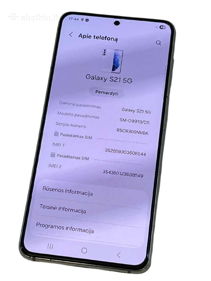 Samsung Galaxy S21 5G 128gb + 3 mėn. garantija - nuotraukos Nr. 4