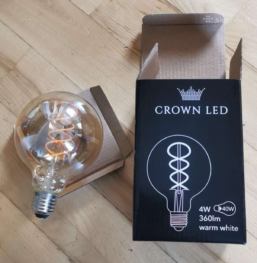 Akcentinė LED leputė E27 4w 360lm Šiltai gelsva
