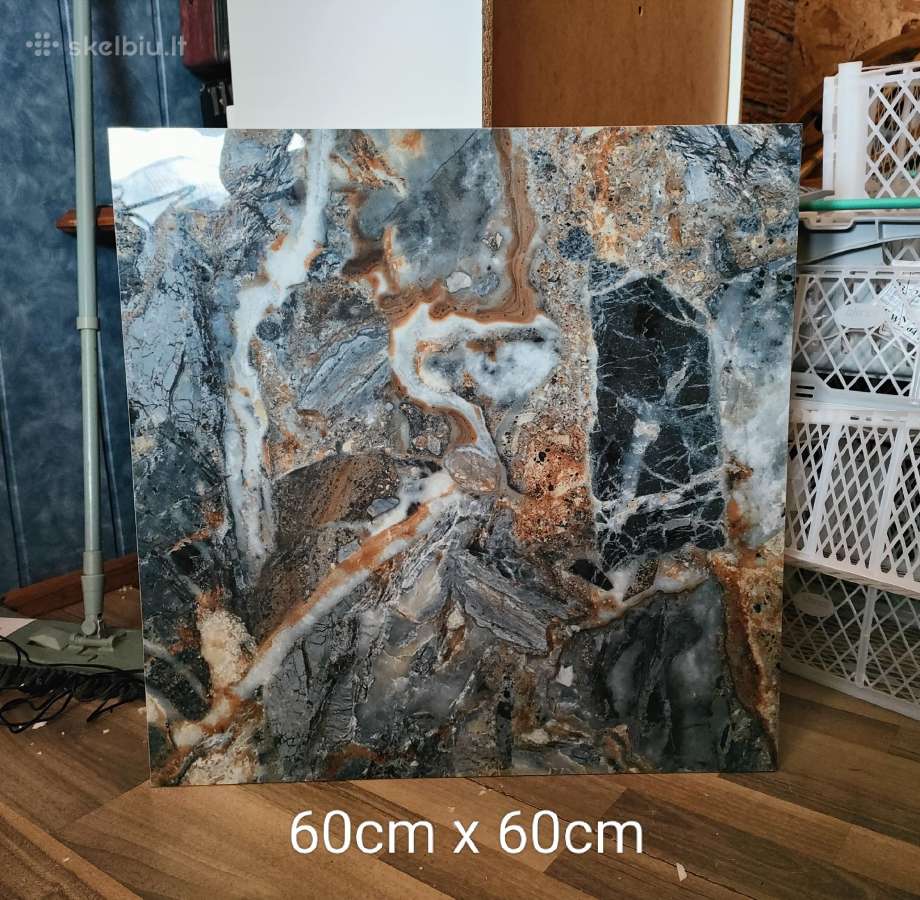 Glazuruotos akmens mases plyteles