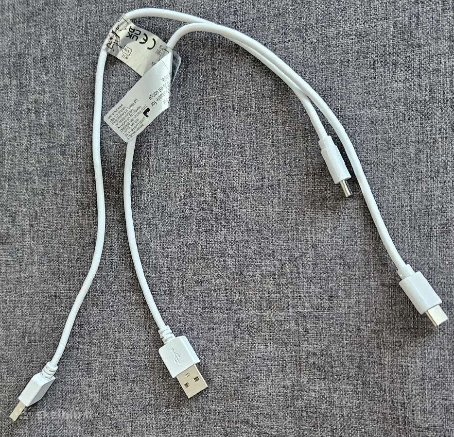 Usb + Type C pakrovimo laidas 40cm 2vnt